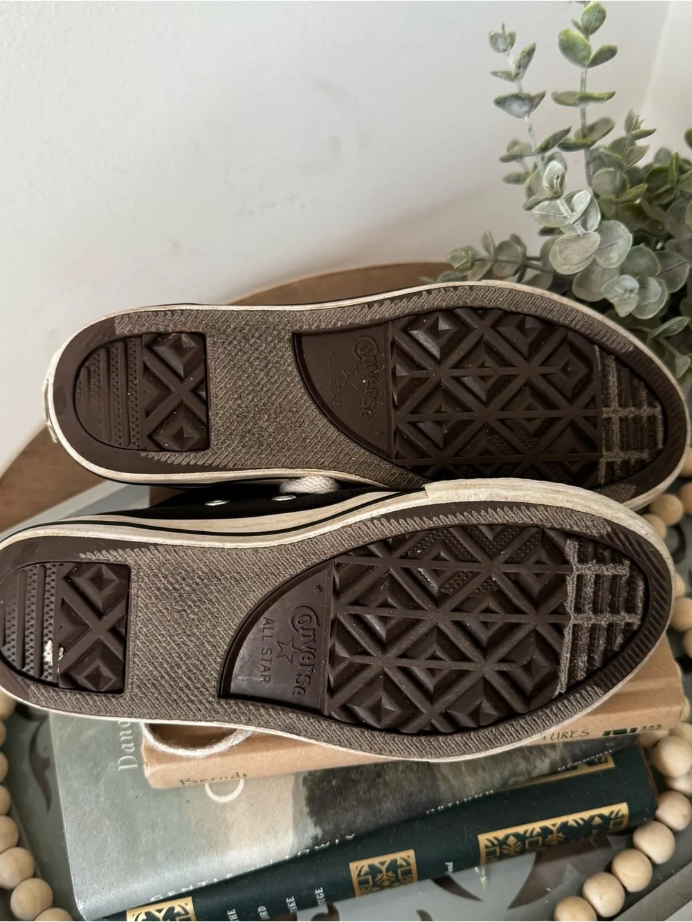 Converse Black Low-Top Kids Sneakers with White Accents